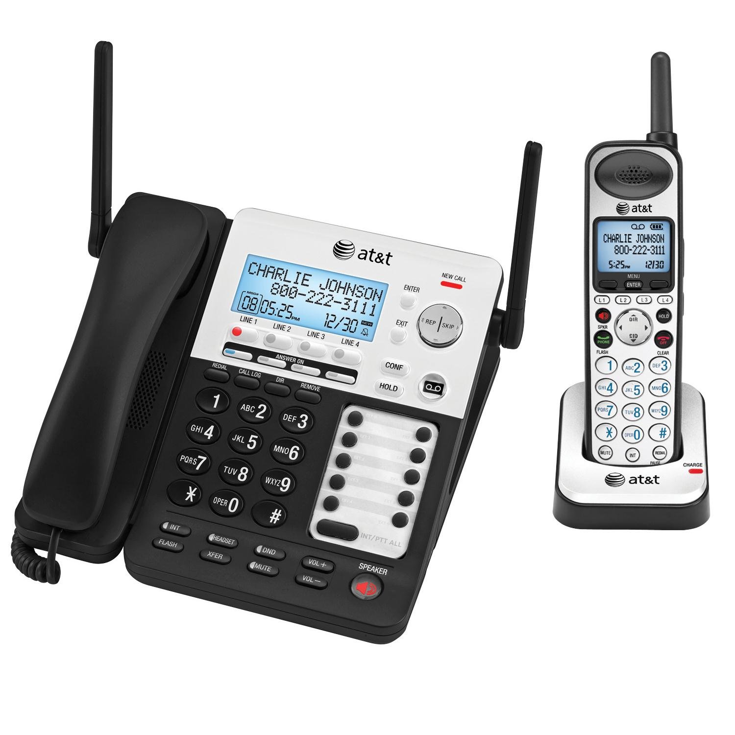 Amazon.com : AT&T SYNJ SB67138 BLACK - DECT 6.0 4-LINE EXP